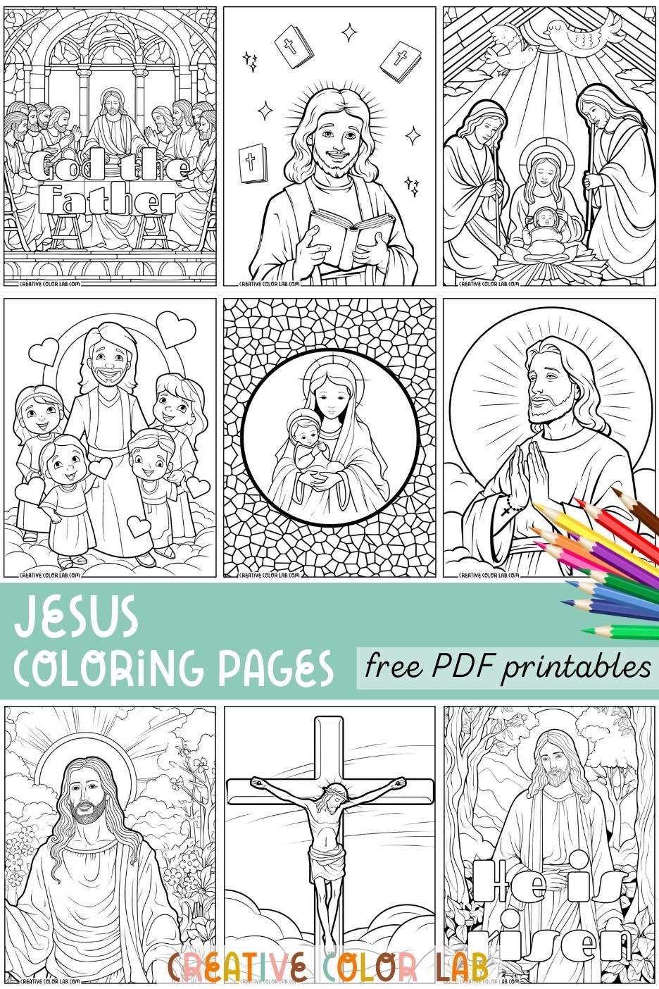 Jesus Coloring Pages Free