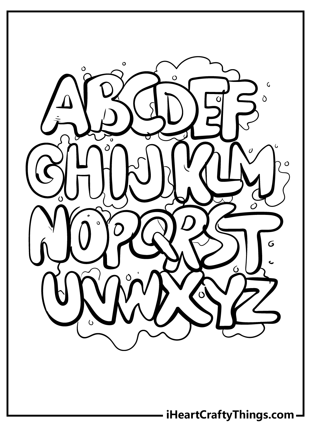 Alphabet Coloring Pages Printable Free