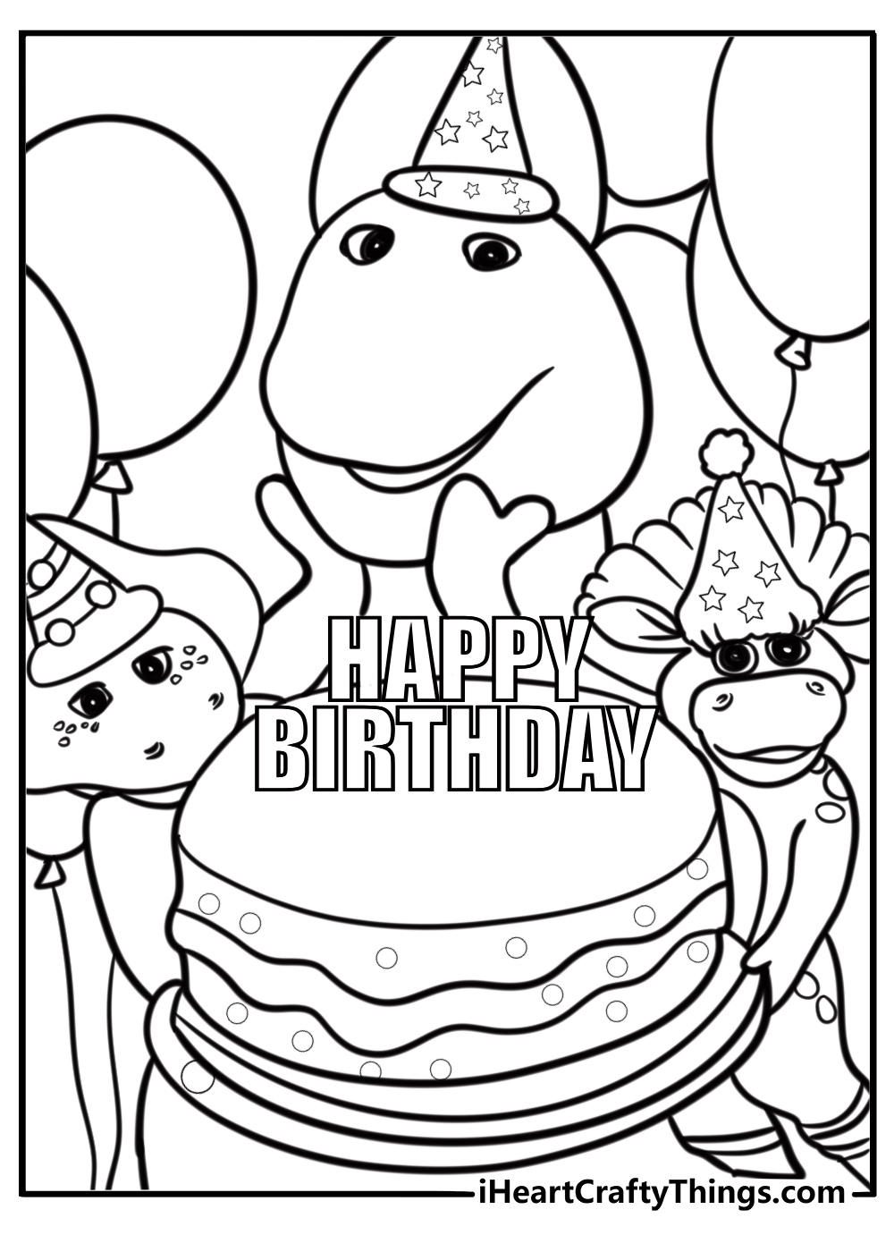 25 Barney Coloring Pages 100 Free To Print 