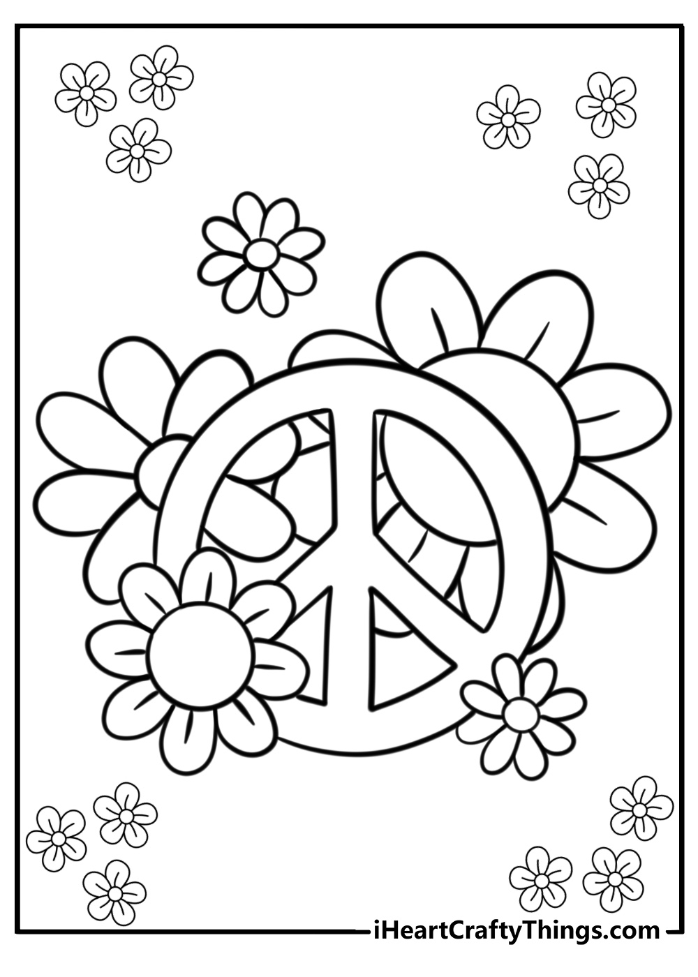 25 New Hippie Coloring Pages 100 Free To Print 