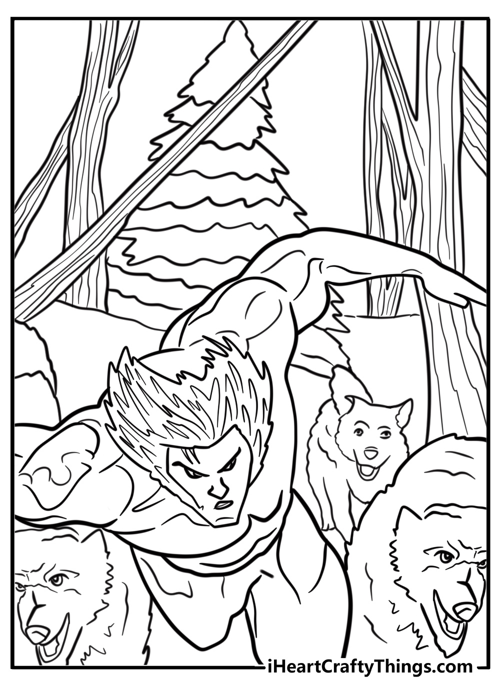 Wolverine Coloring Pages Printable
