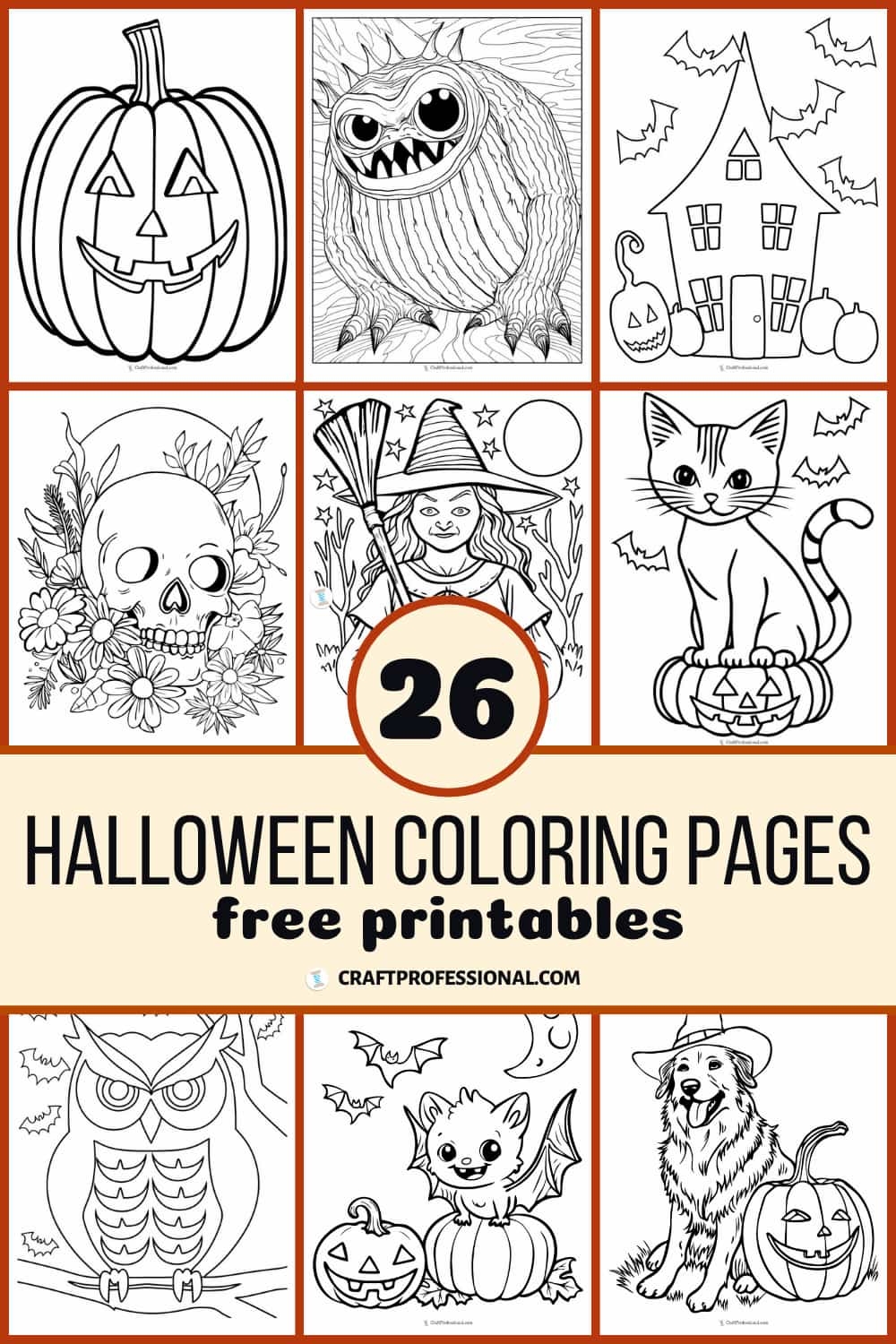 26 Halloween Coloring Pages For Adults Kids