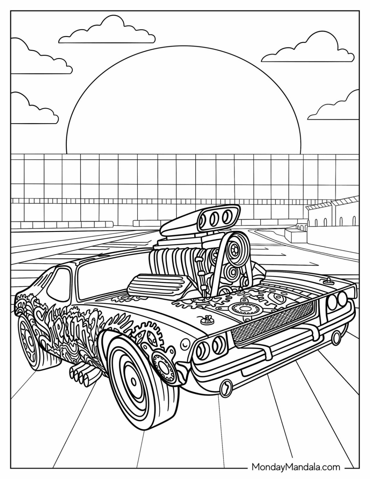26 Hot Wheels Coloring Pages Free PDF Printables 