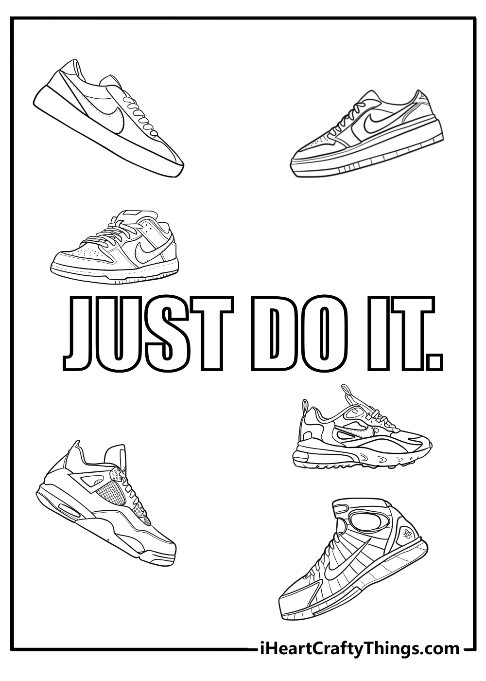 Printable Shoe Coloring Pages