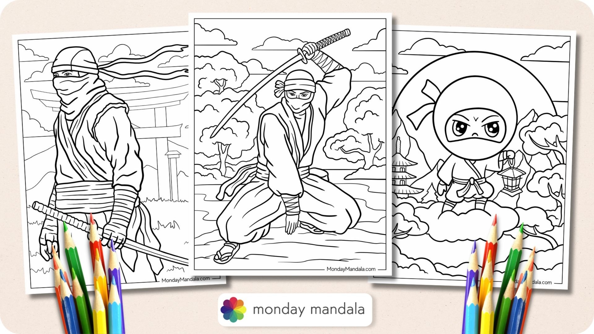 27 Ninja Coloring Pages Free PDF Printables 
