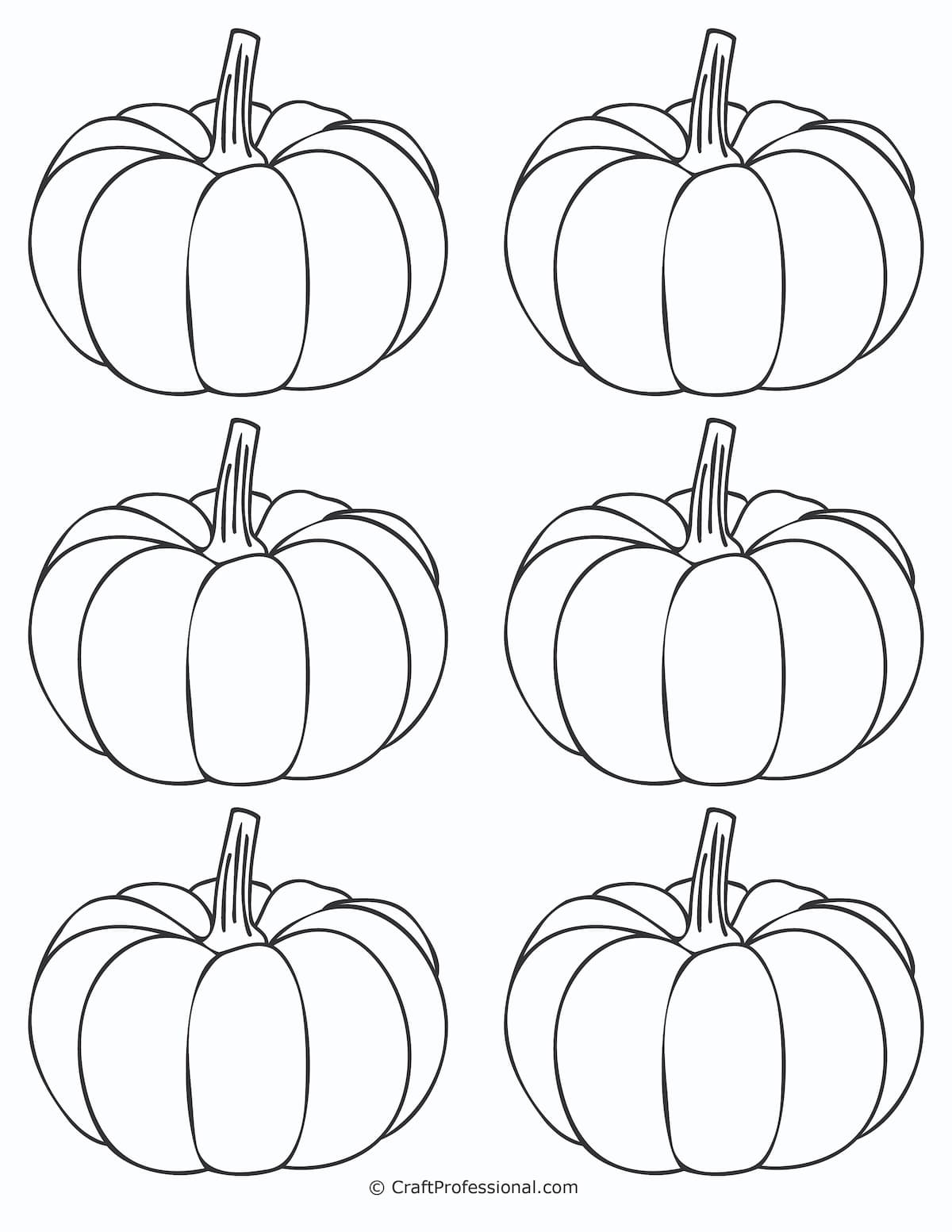 Free Pumpkin Coloring Page