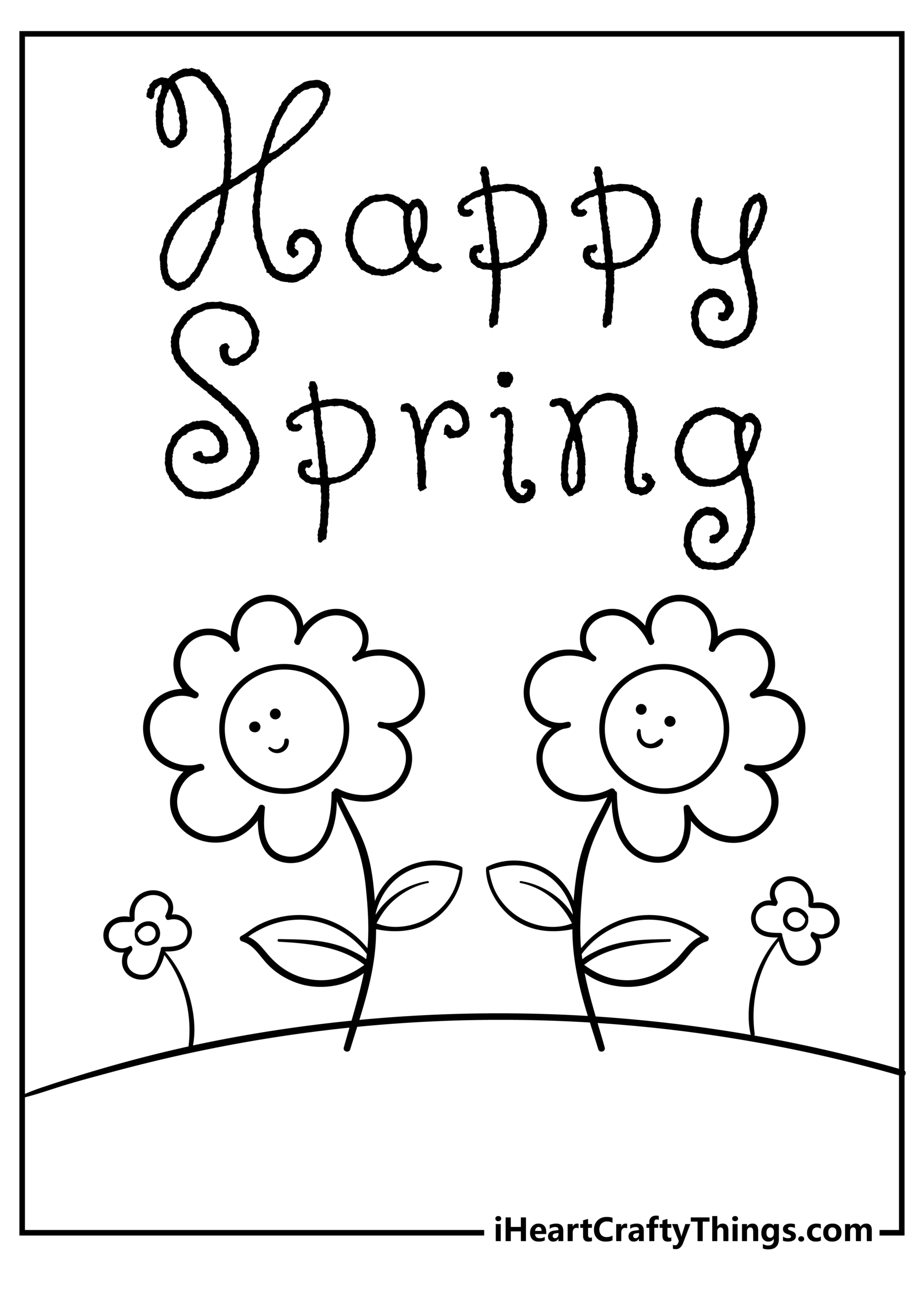 Spring Coloring Pages For Free
