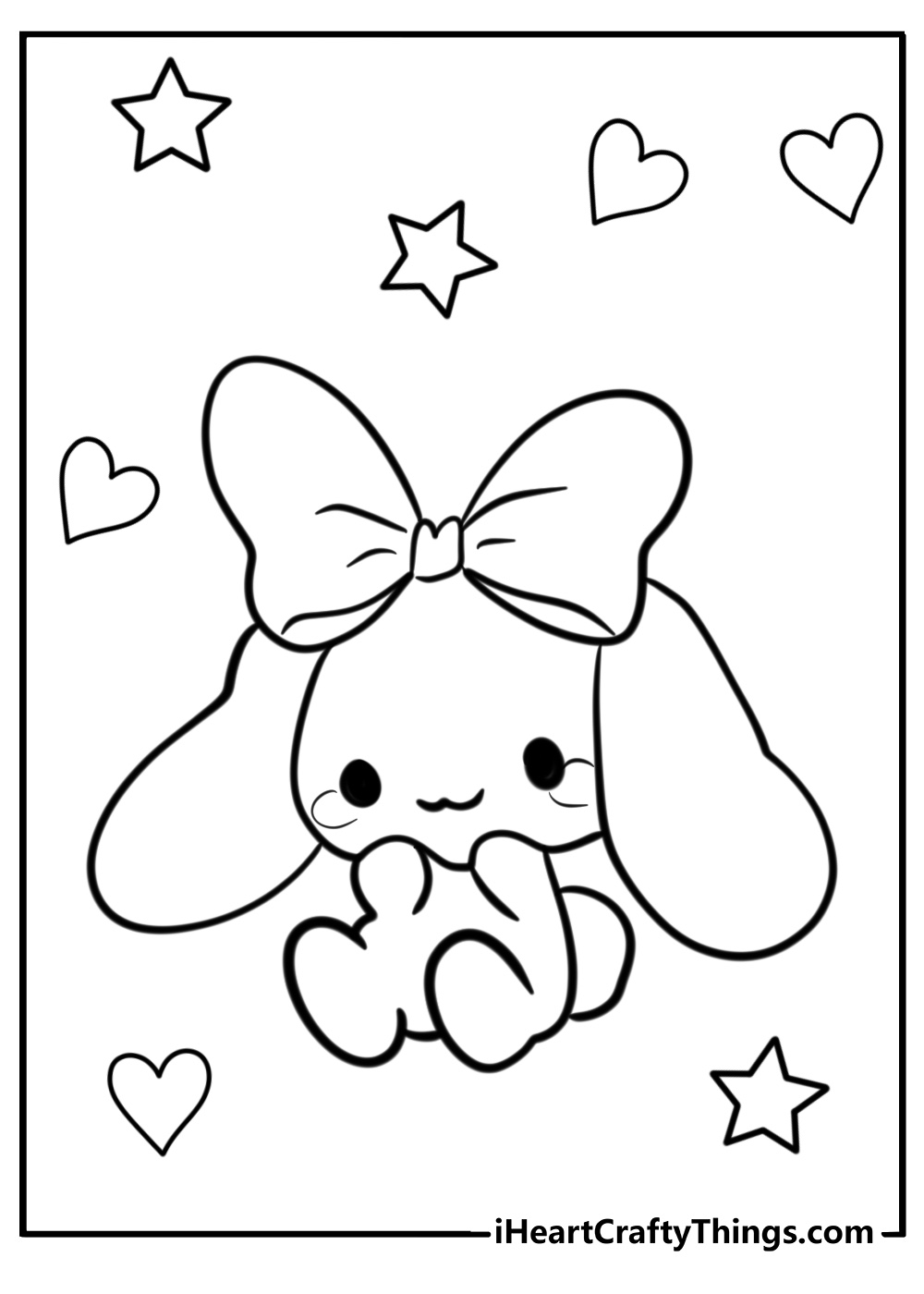 Free Coloring Cute Cinnamoroll Coloring Pages