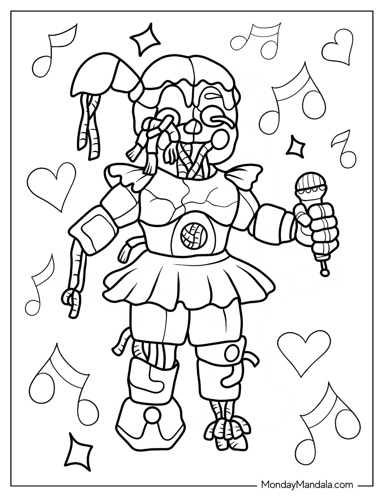Free Printable Fnaf Coloring Pages