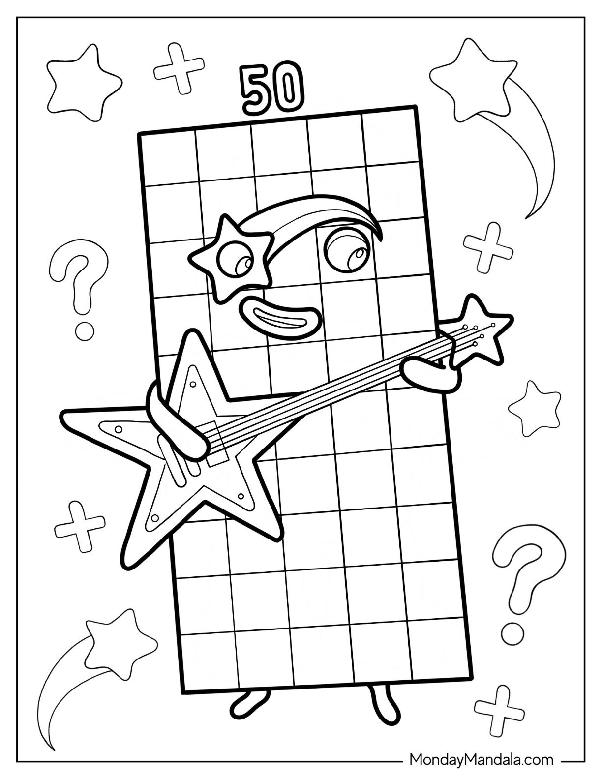 Numberblocks Coloring Pages Printable