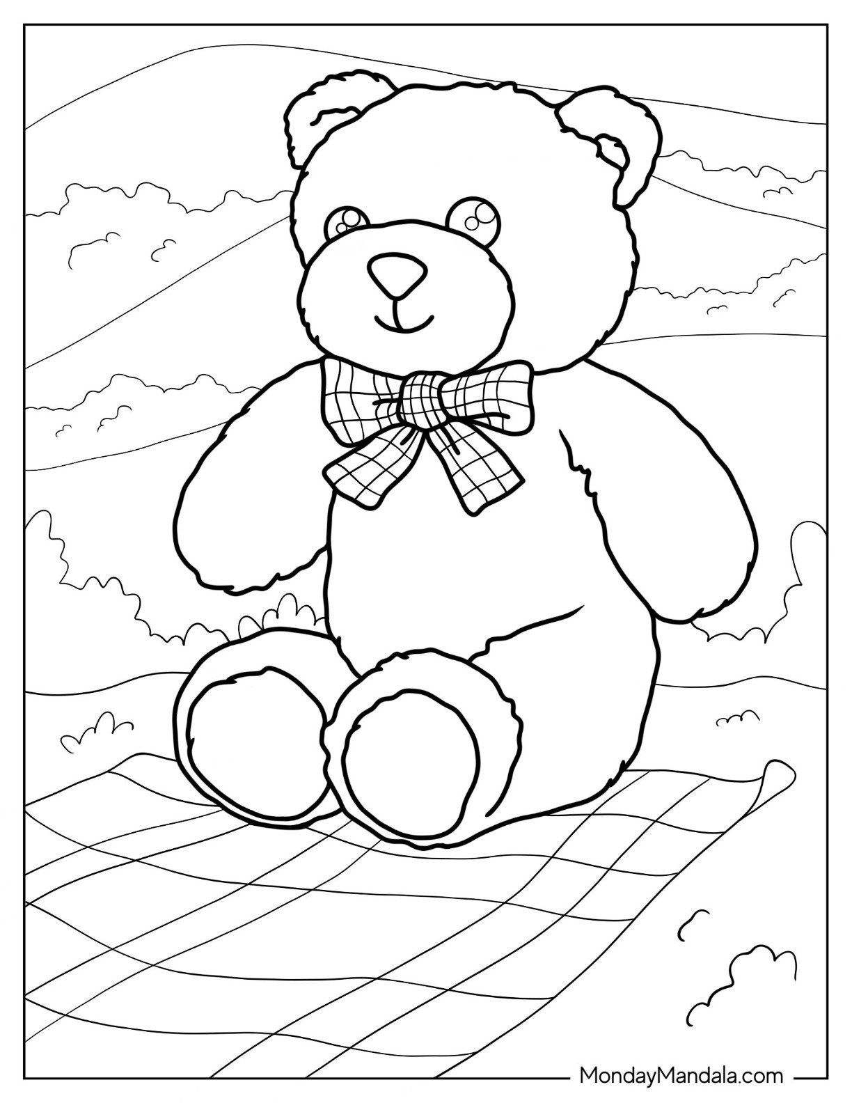 Bear Printable Coloring Pages