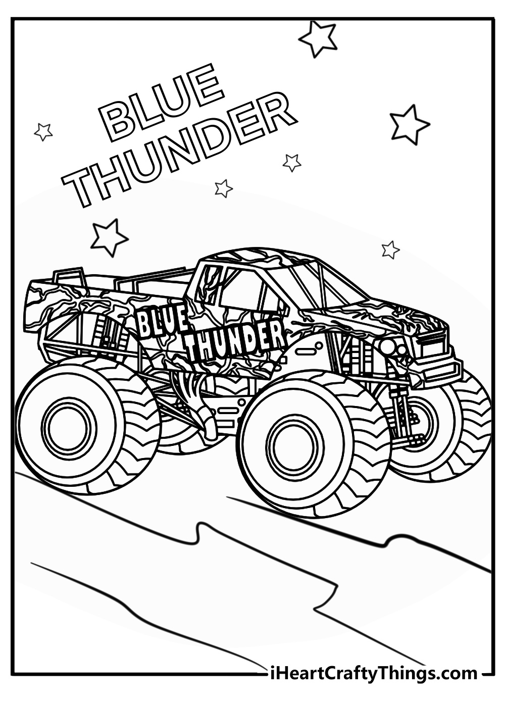 Monster Jam Printable Coloring Pages