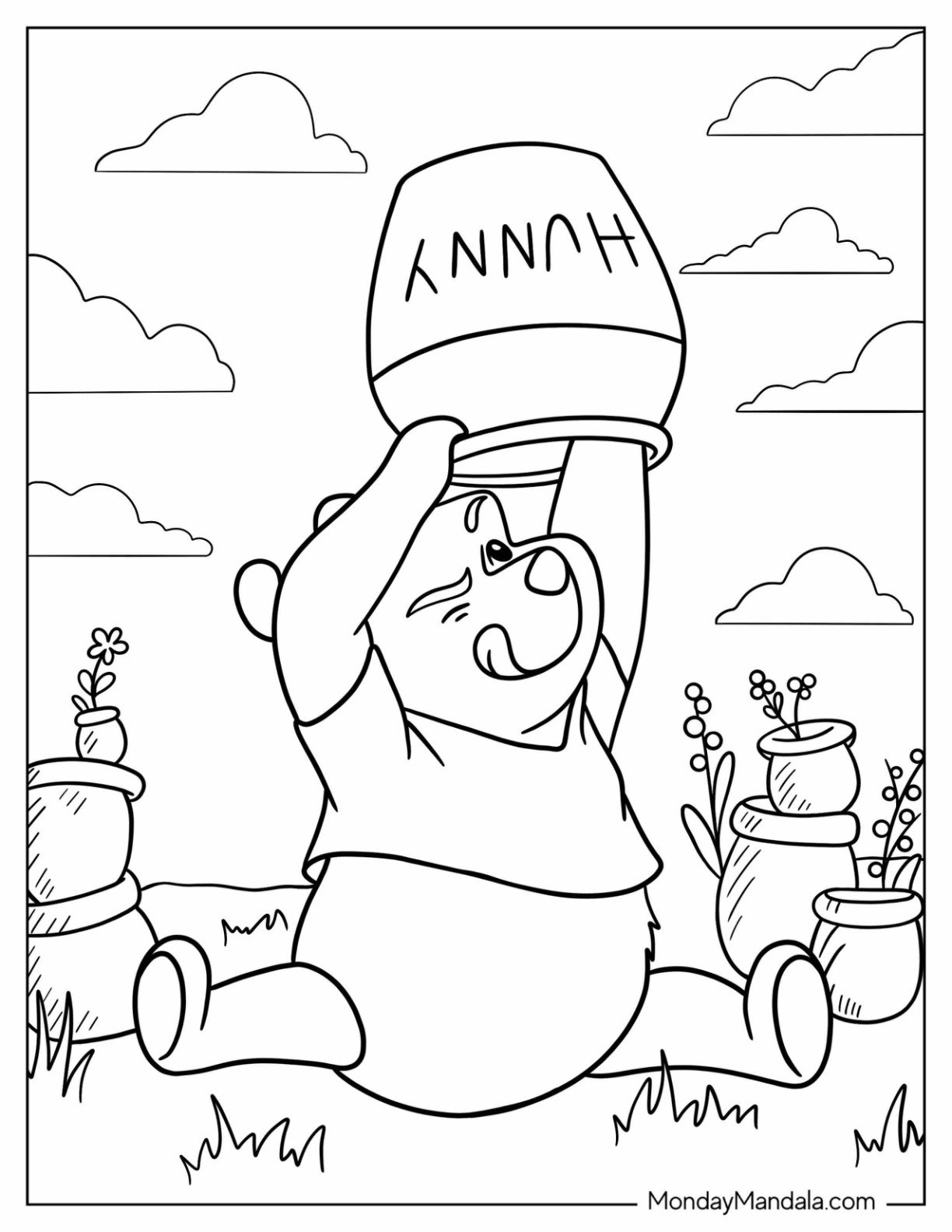 30 Cartoon Coloring Pages Free PDF Printables 