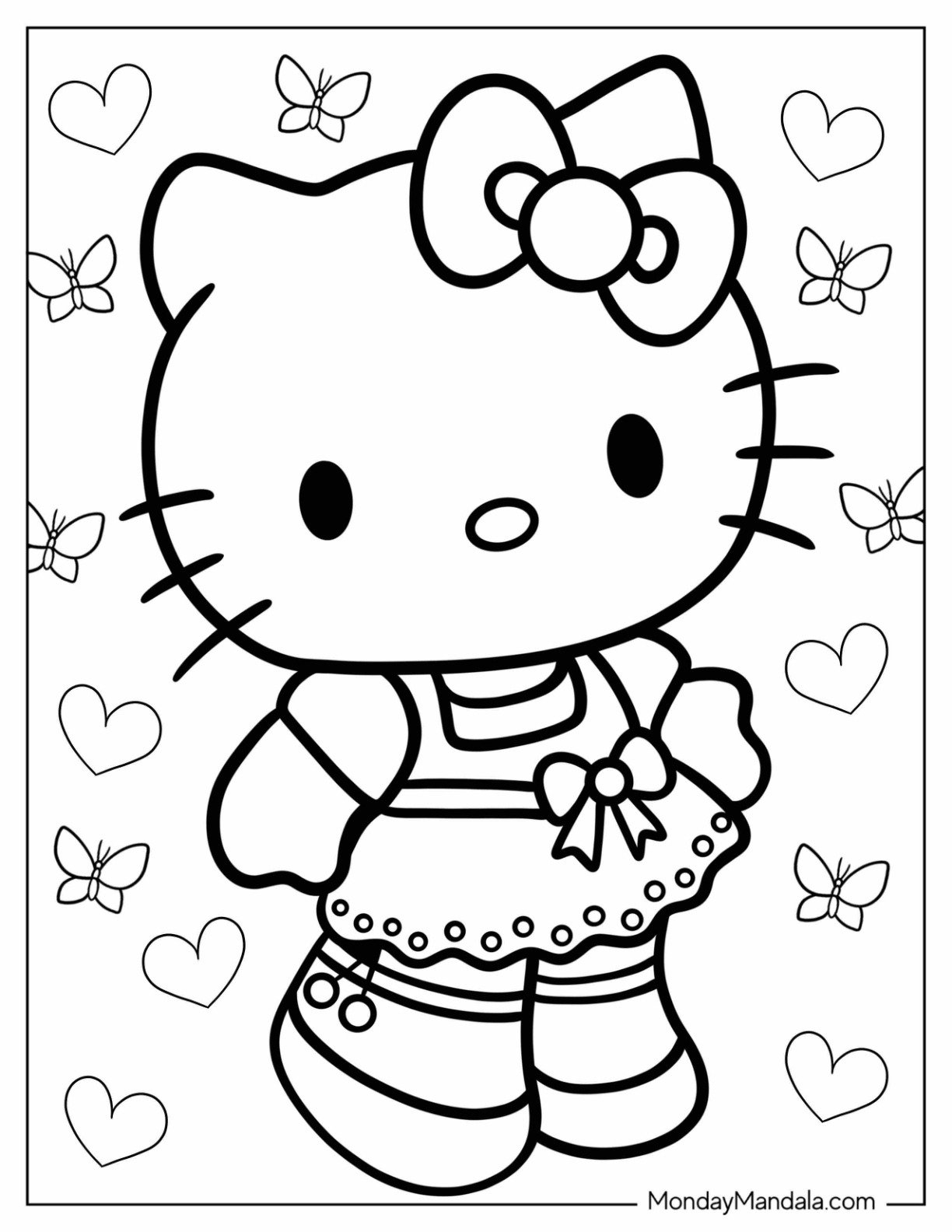 Free Printable Cartoon Characters Coloring Pages