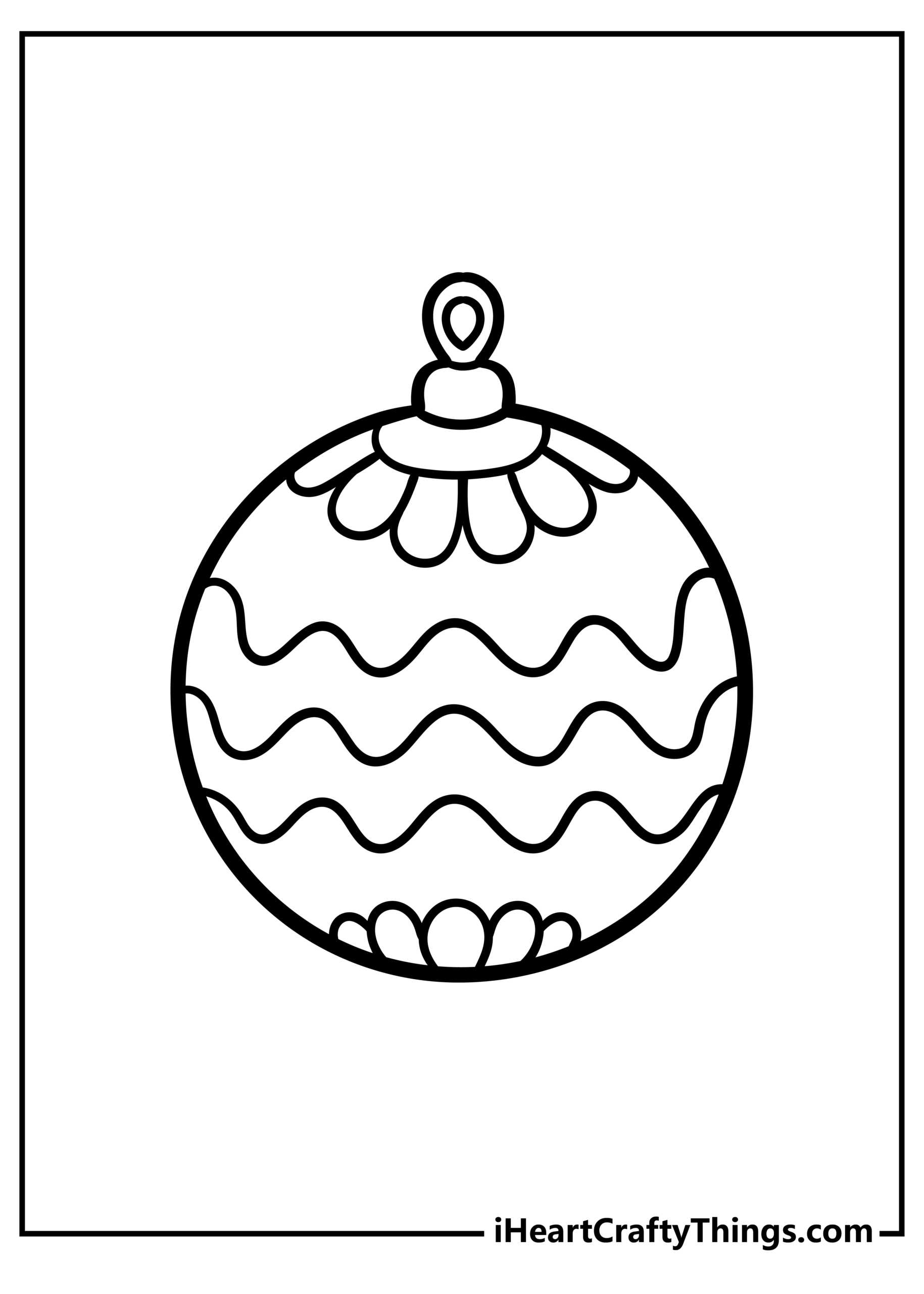 Free Ornament Coloring Pages