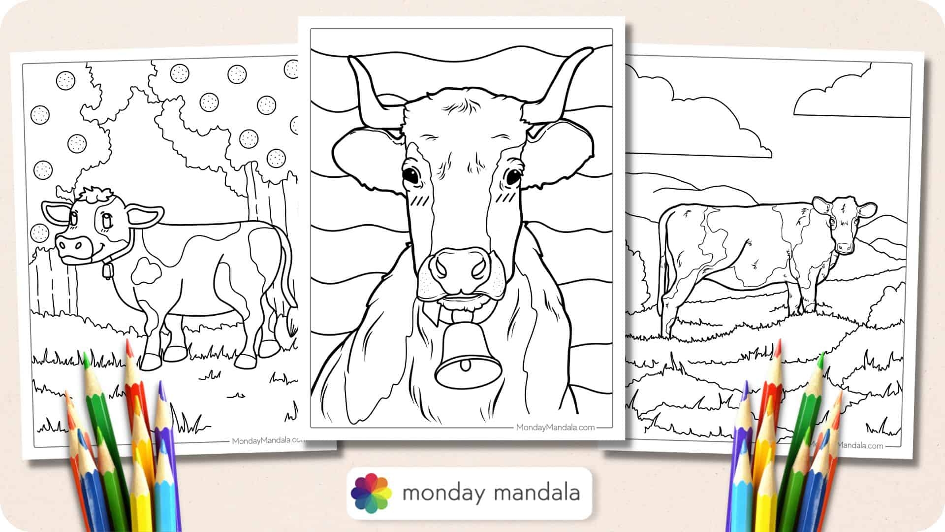 30 Cow Coloring Pages Free PDF Printables 