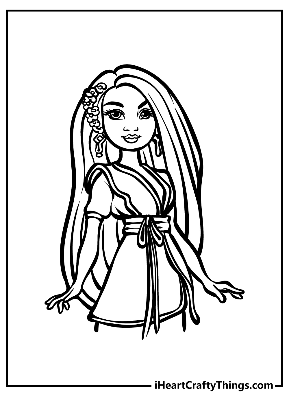 Free Descendants Coloring Pages