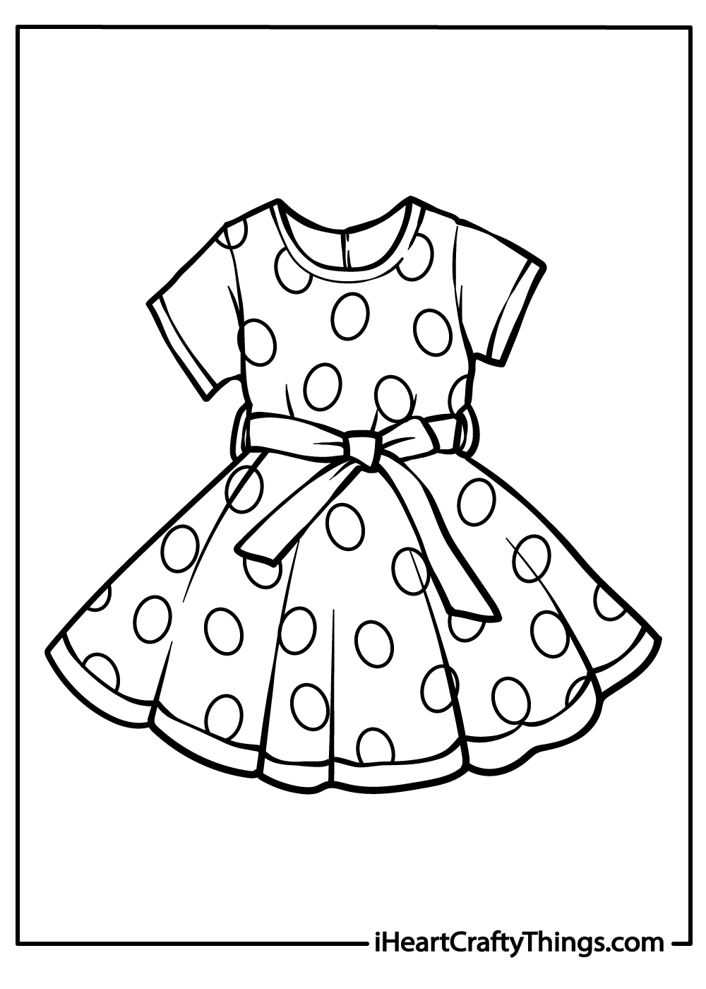 30 Dress Coloring Pages Free To Download Printables 