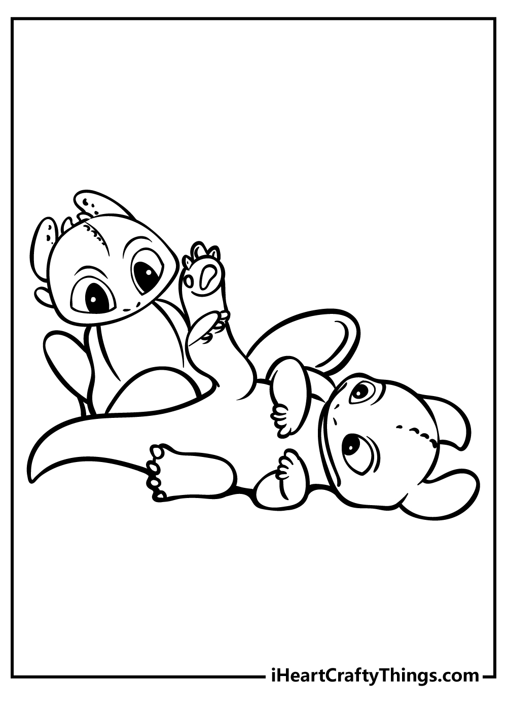Printable Toothless Coloring Pages
