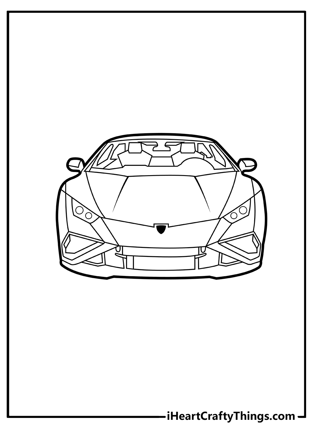 Lambo Coloring Pages Printable