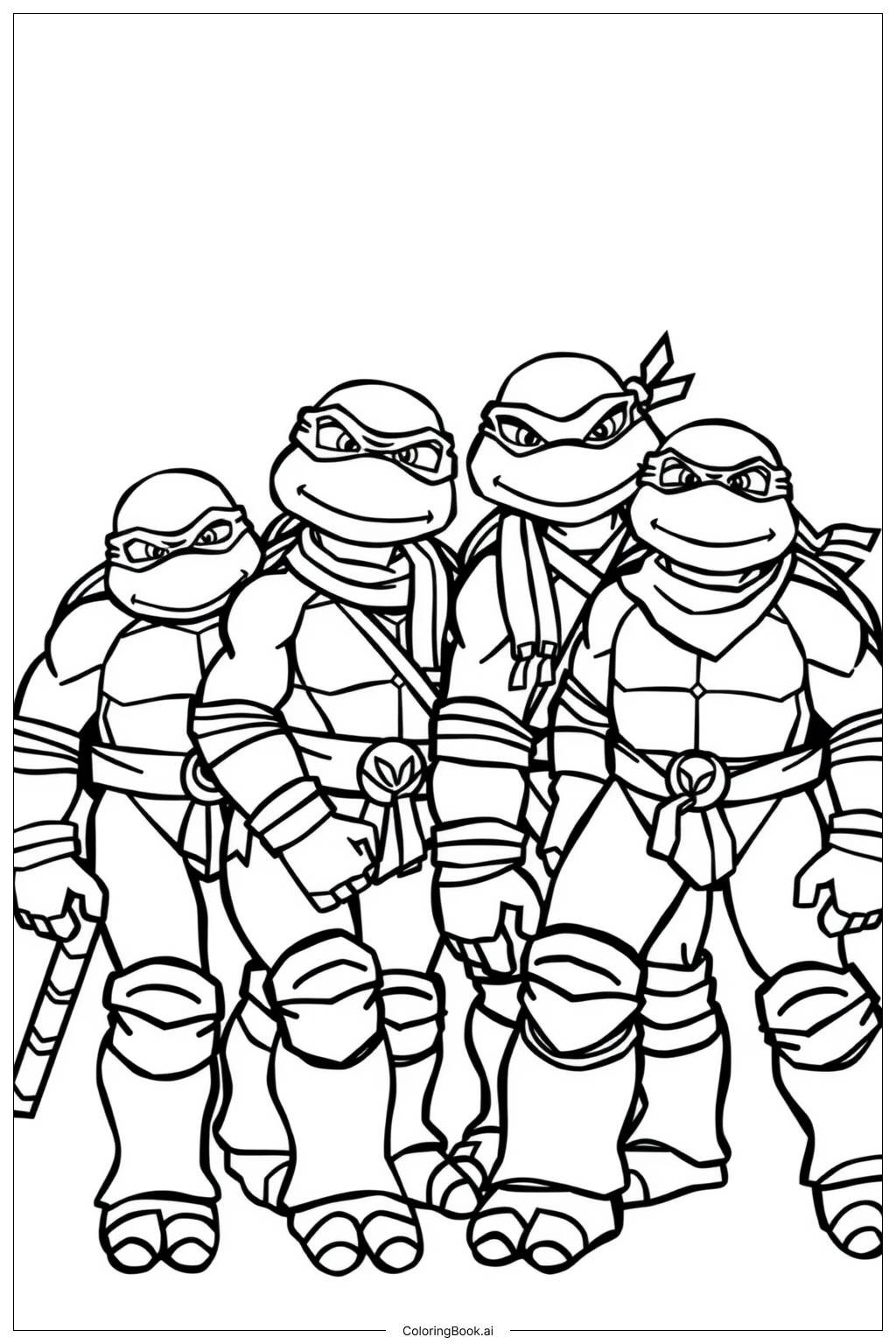Ninja Turtles Free Printable Coloring Pages