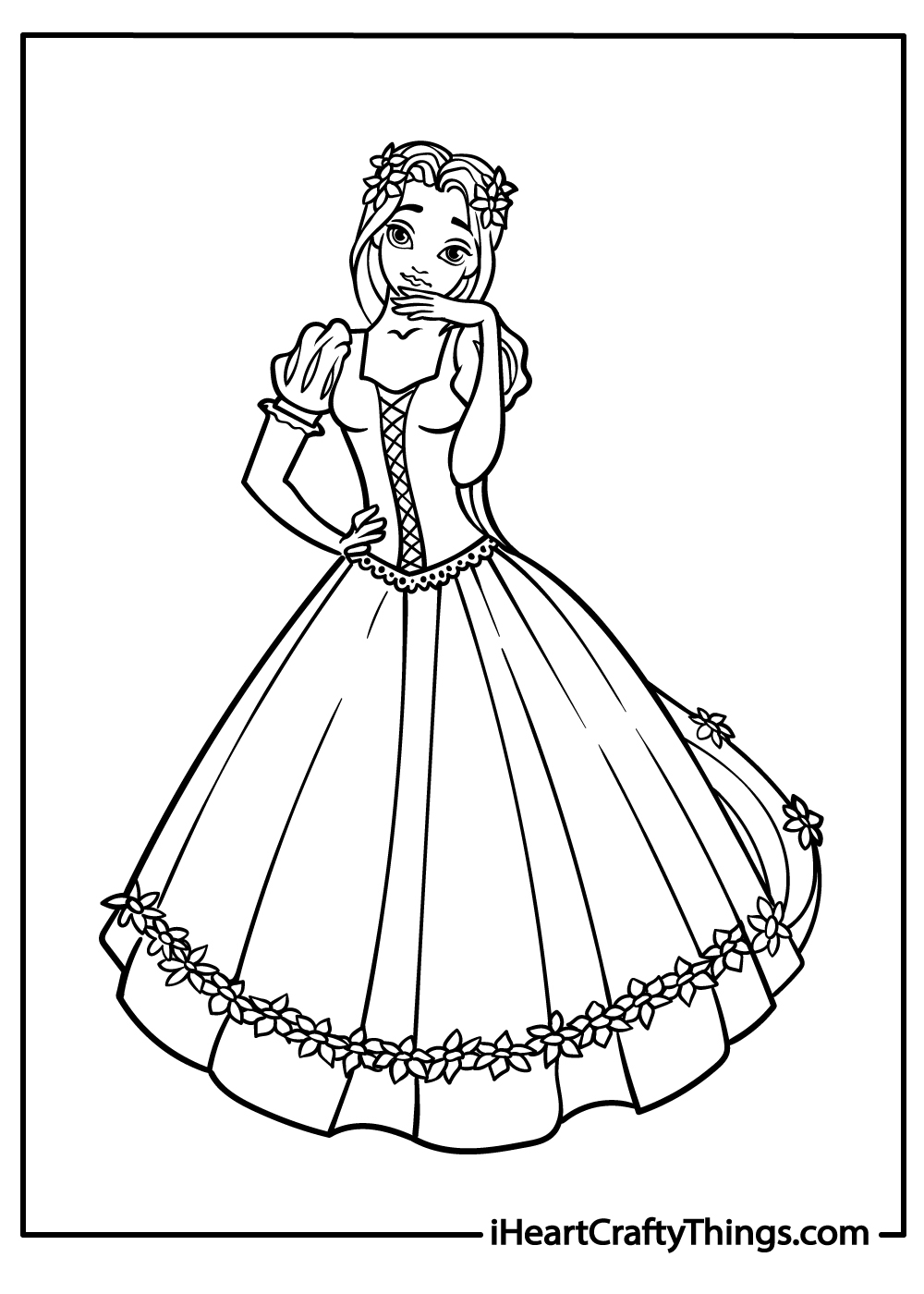 Rapunzel Coloring Pages Printable