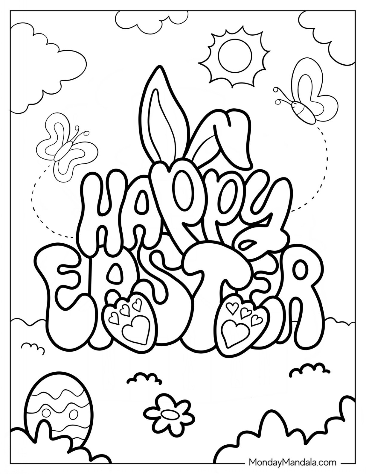 Easter Coloring Pages For Kids Printable