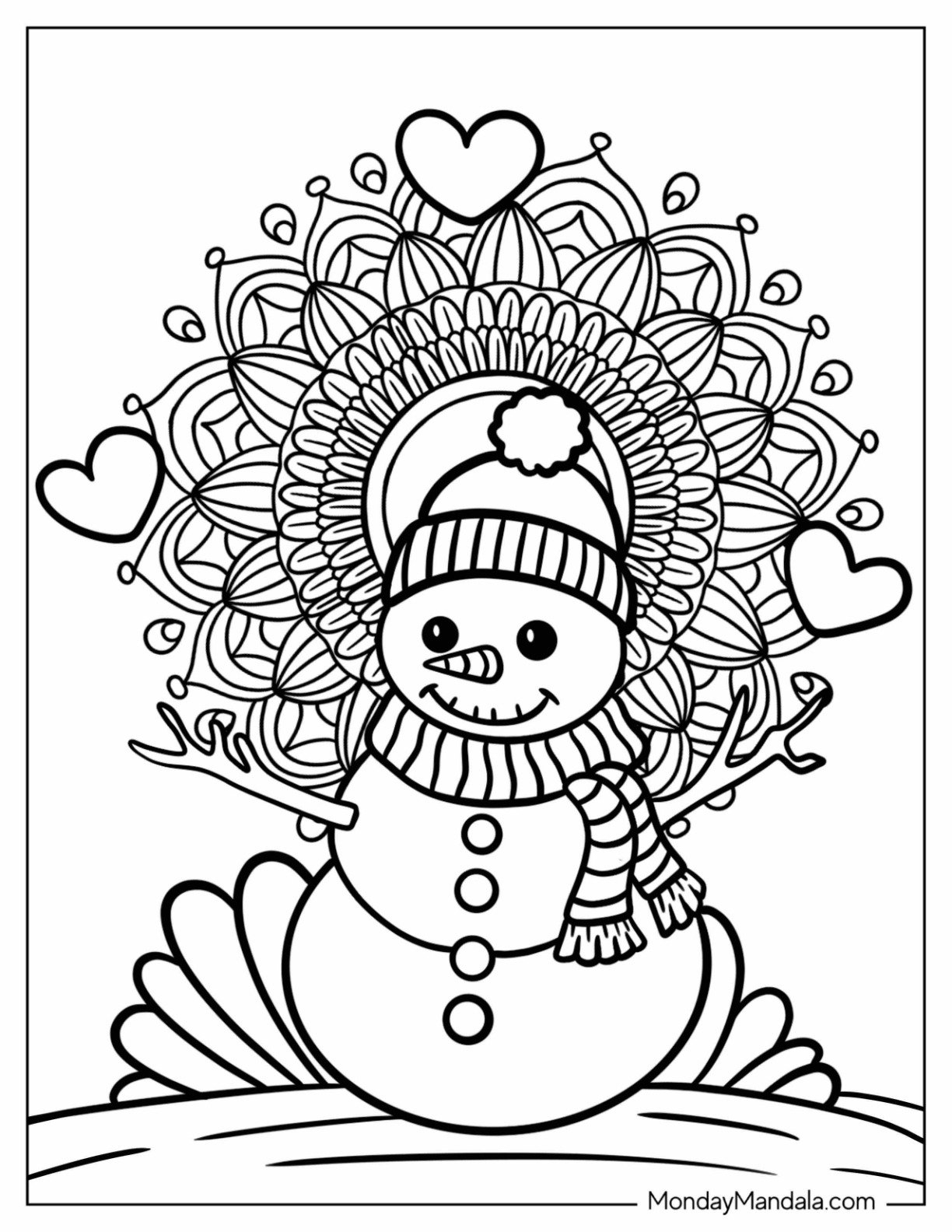 32 Christmas Coloring Pages For Adults Free Printables 