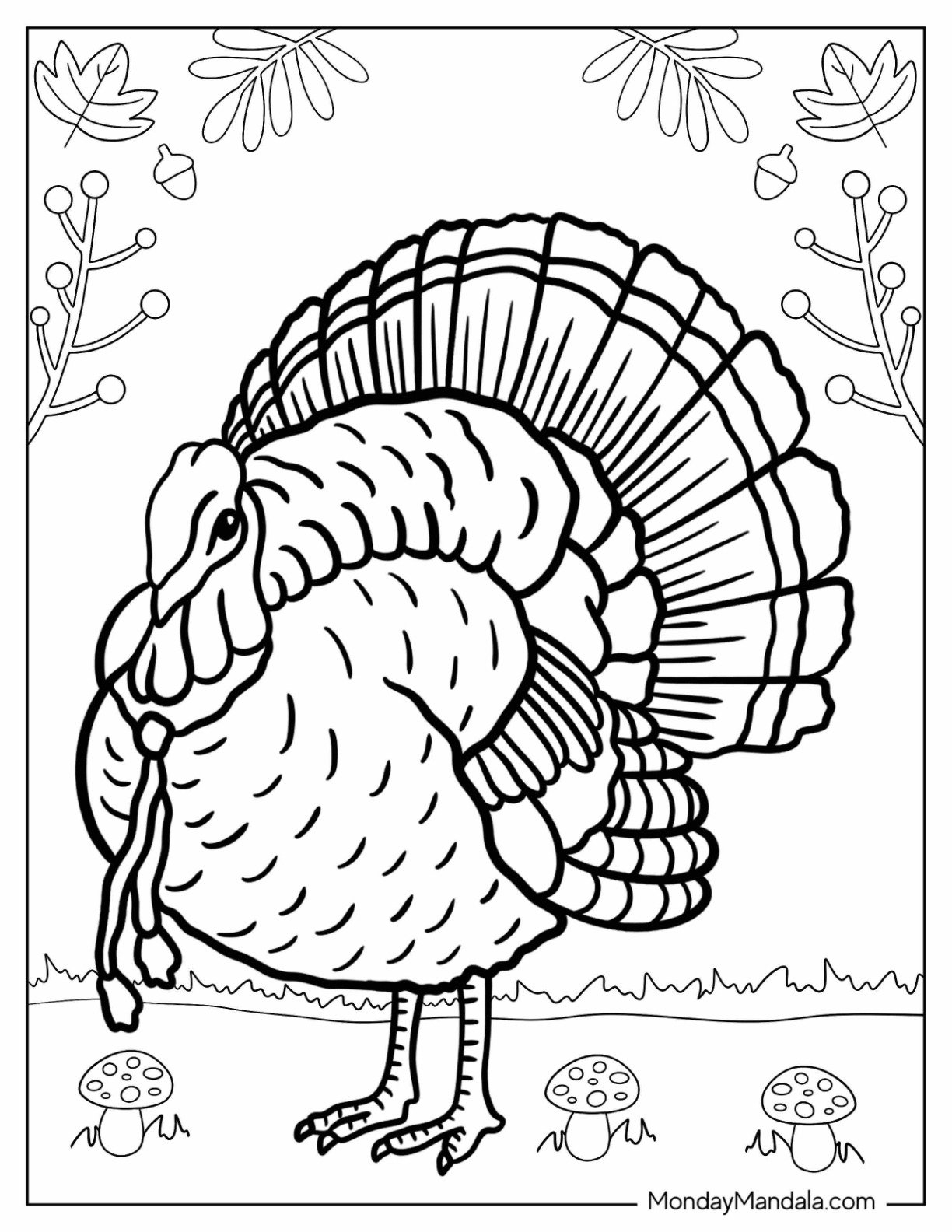 32 Turkey Coloring Pages Free PDF Printables 