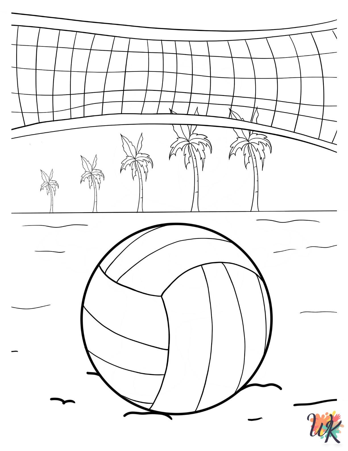 32 Volleyball Coloring Pages Fun And Educational ColoringPagesWK