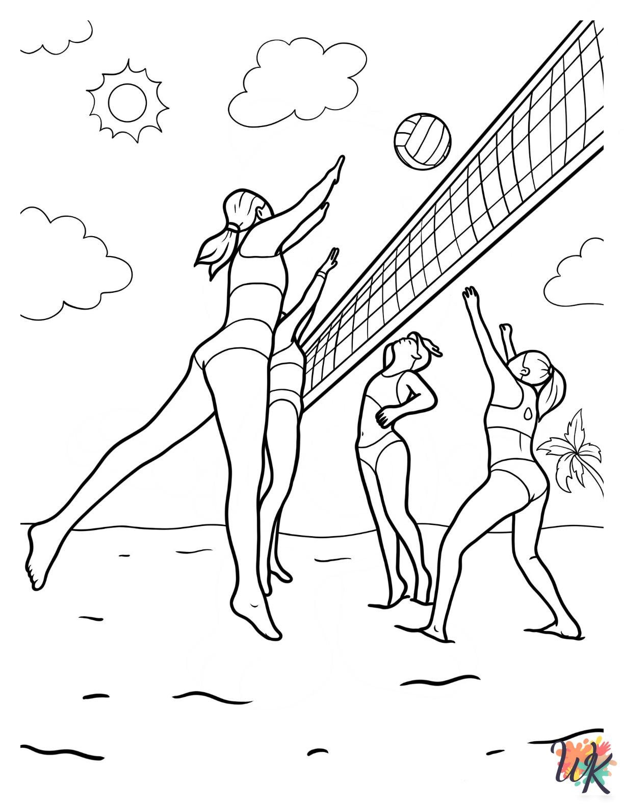 32 Volleyball Coloring Pages Fun And Educational ColoringPagesWK