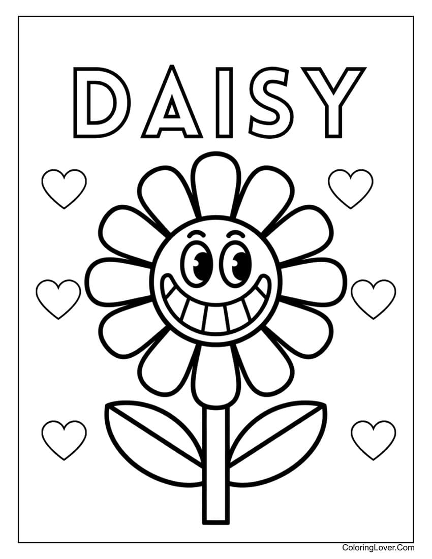 33 Daisy Coloring Pages Free Printables For All Ages 