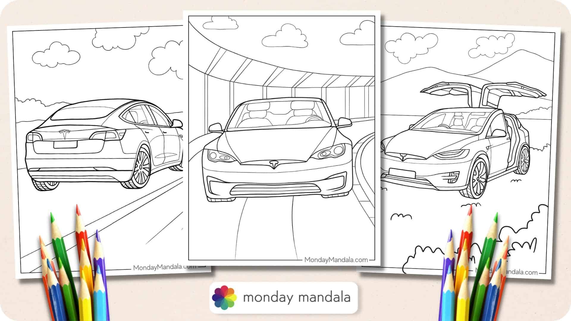 33 Tesla Coloring Pages Free PDF Printables 