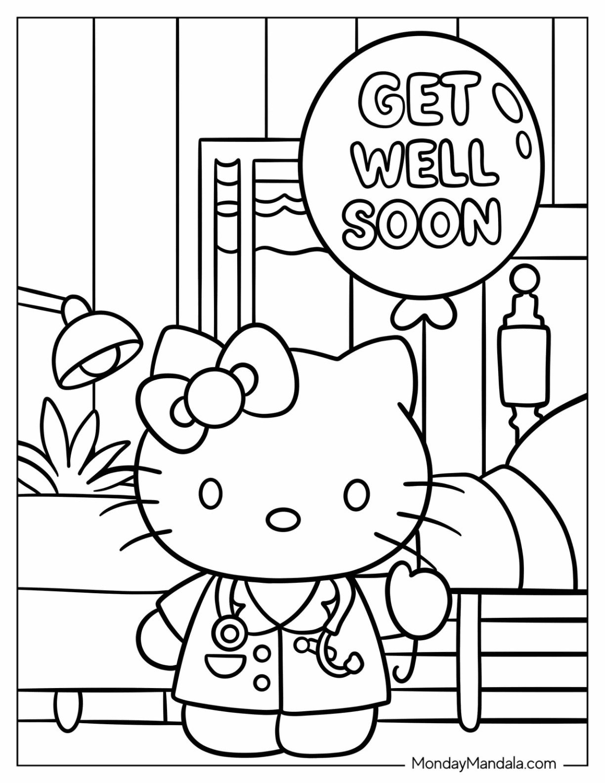 34 Get Well Soon Coloring Pages Free PDF Printables 