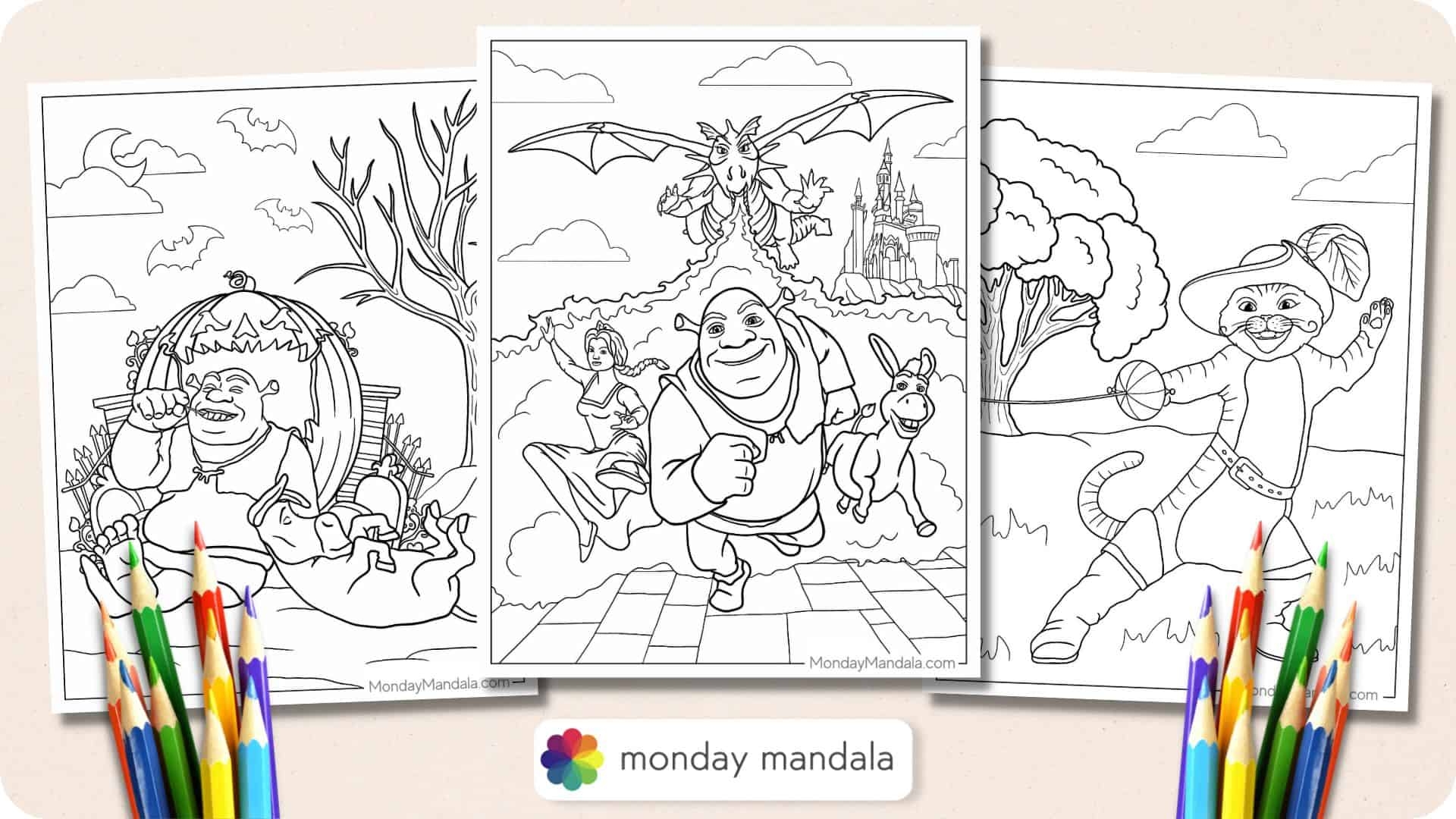 34 Shrek Coloring Pages Free PDF Printables 
