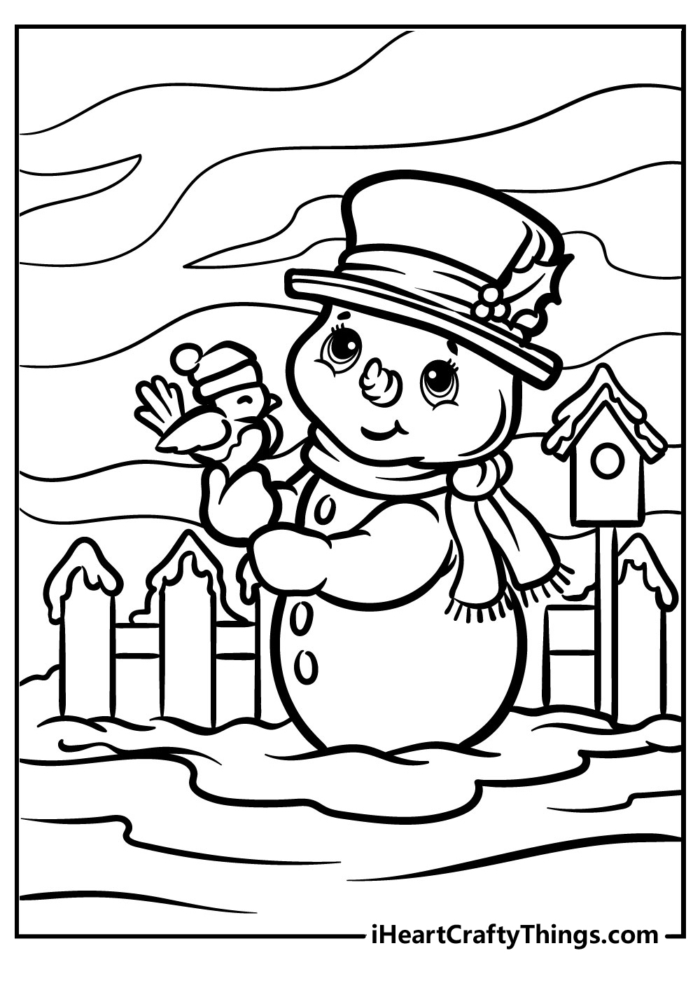 35 Snowman Coloring Pages Printable Free PDF For All Kids 