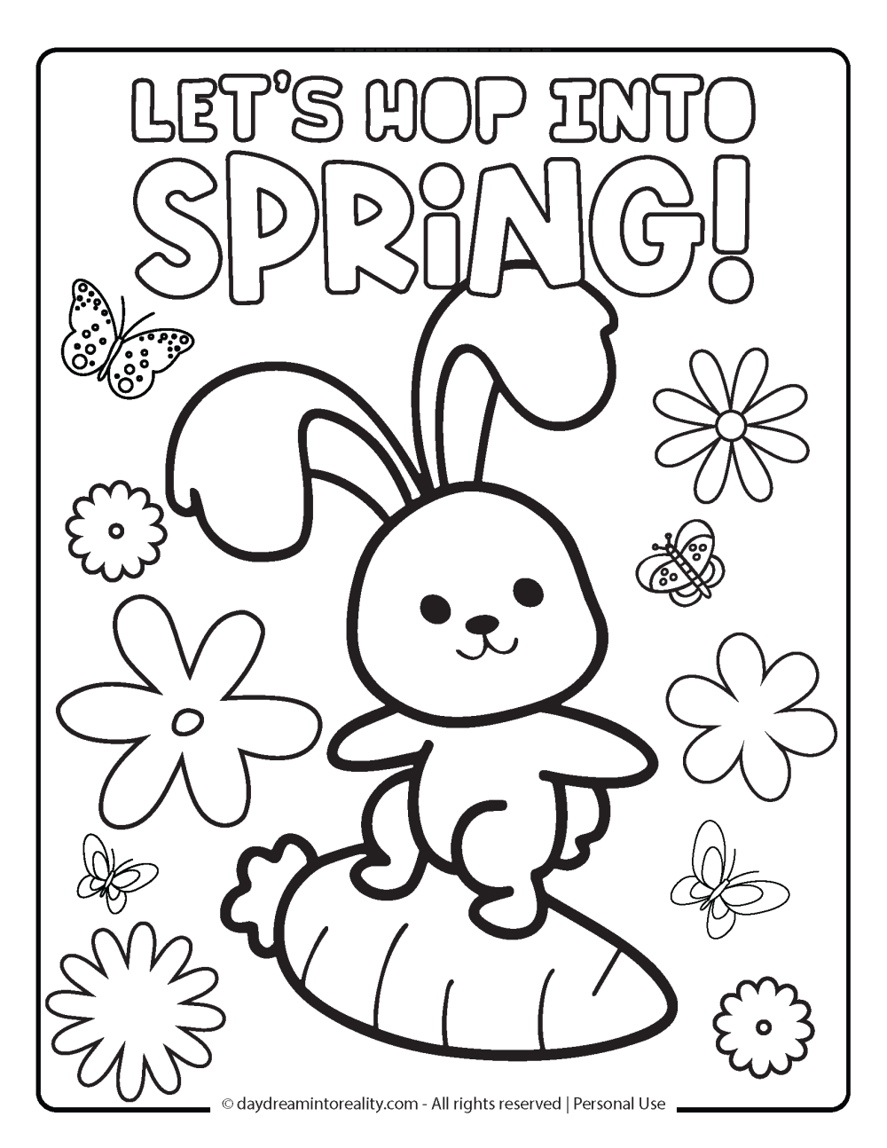 Free Printable Coloring Pages For Spring