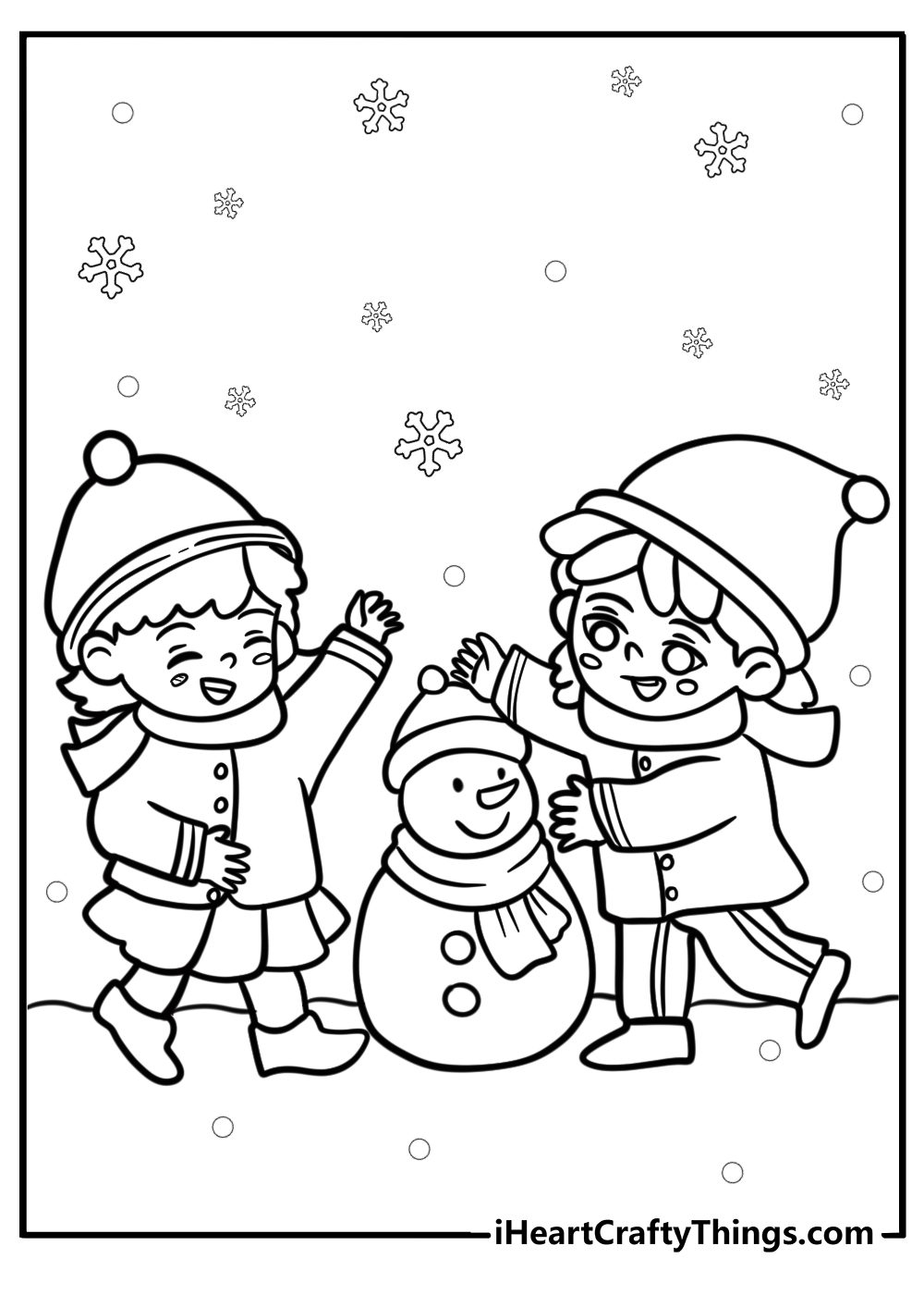 Winter Color Pages Free Printables
