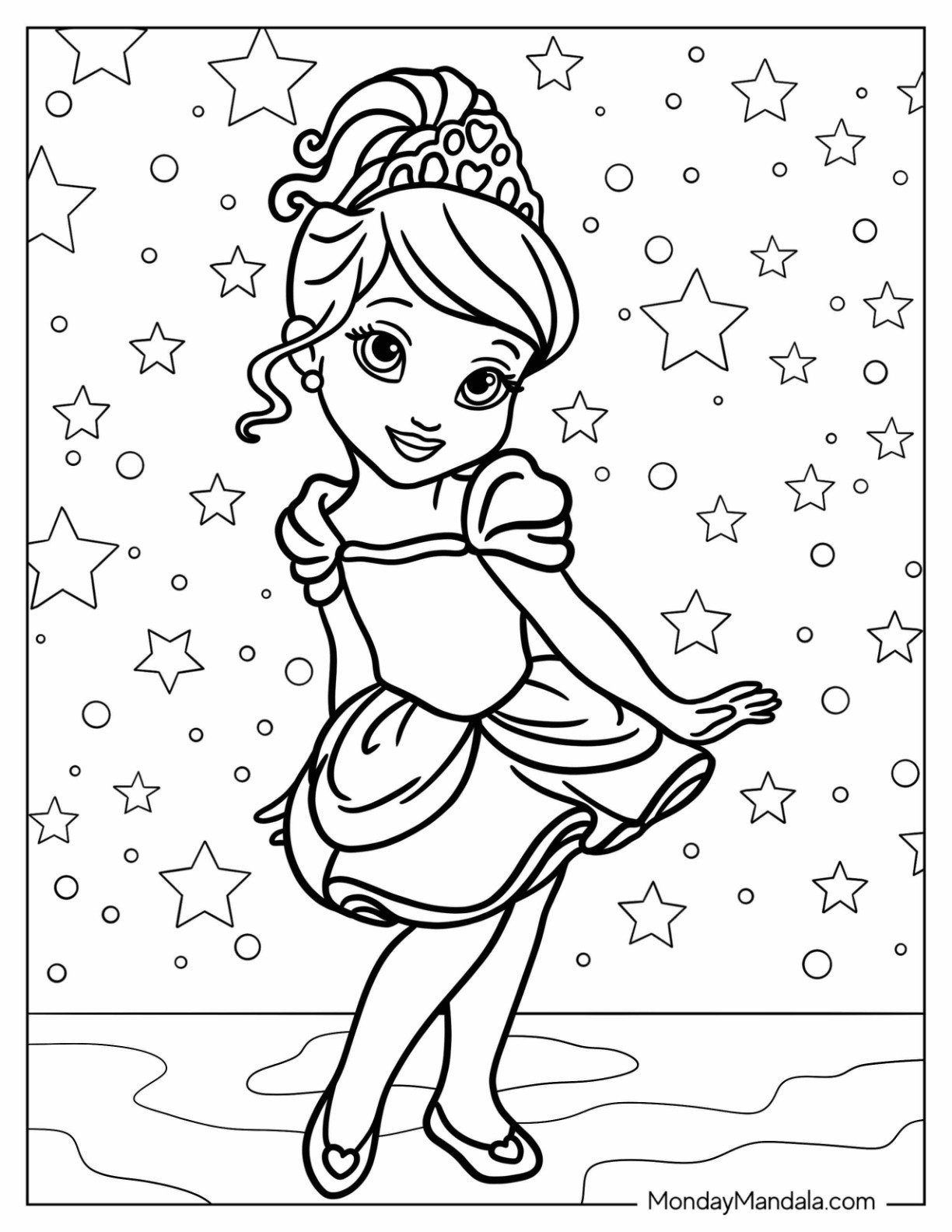 Printable Coloring Pages Of Cinderella