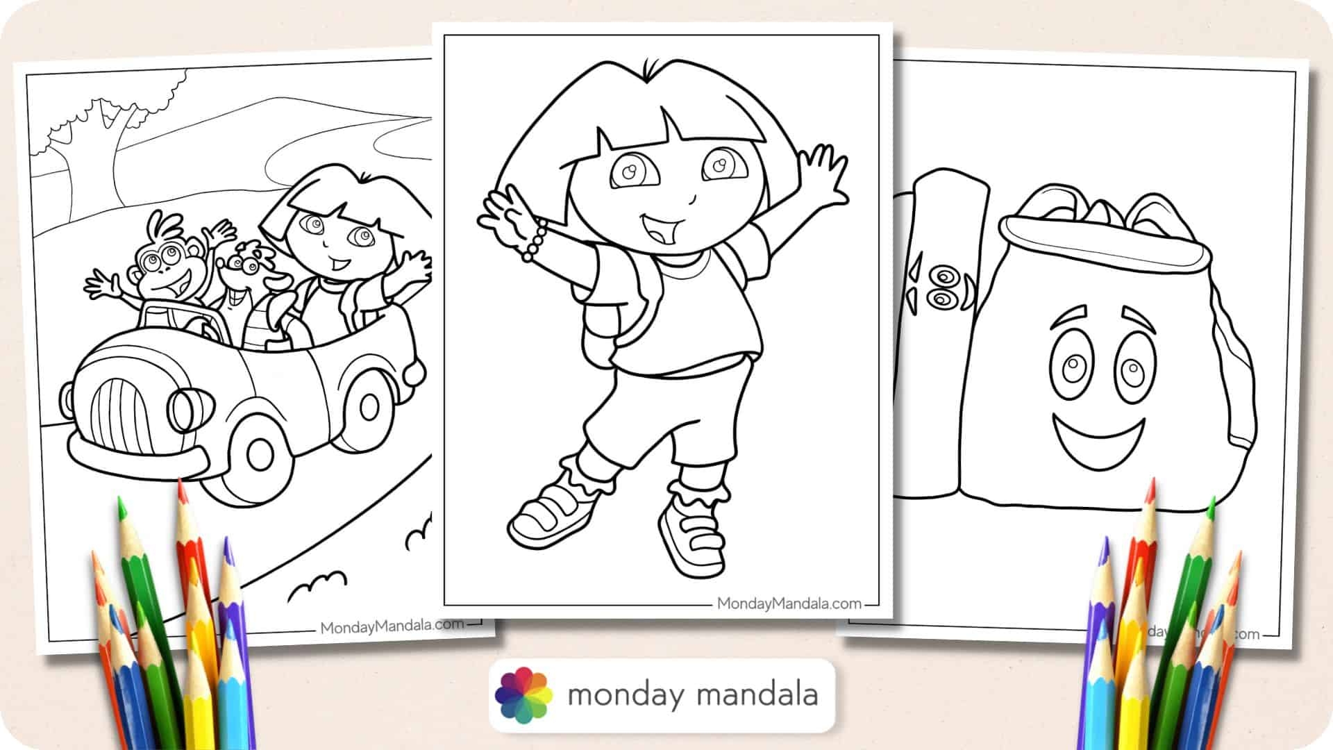 Dora Coloring Pages Free Printable