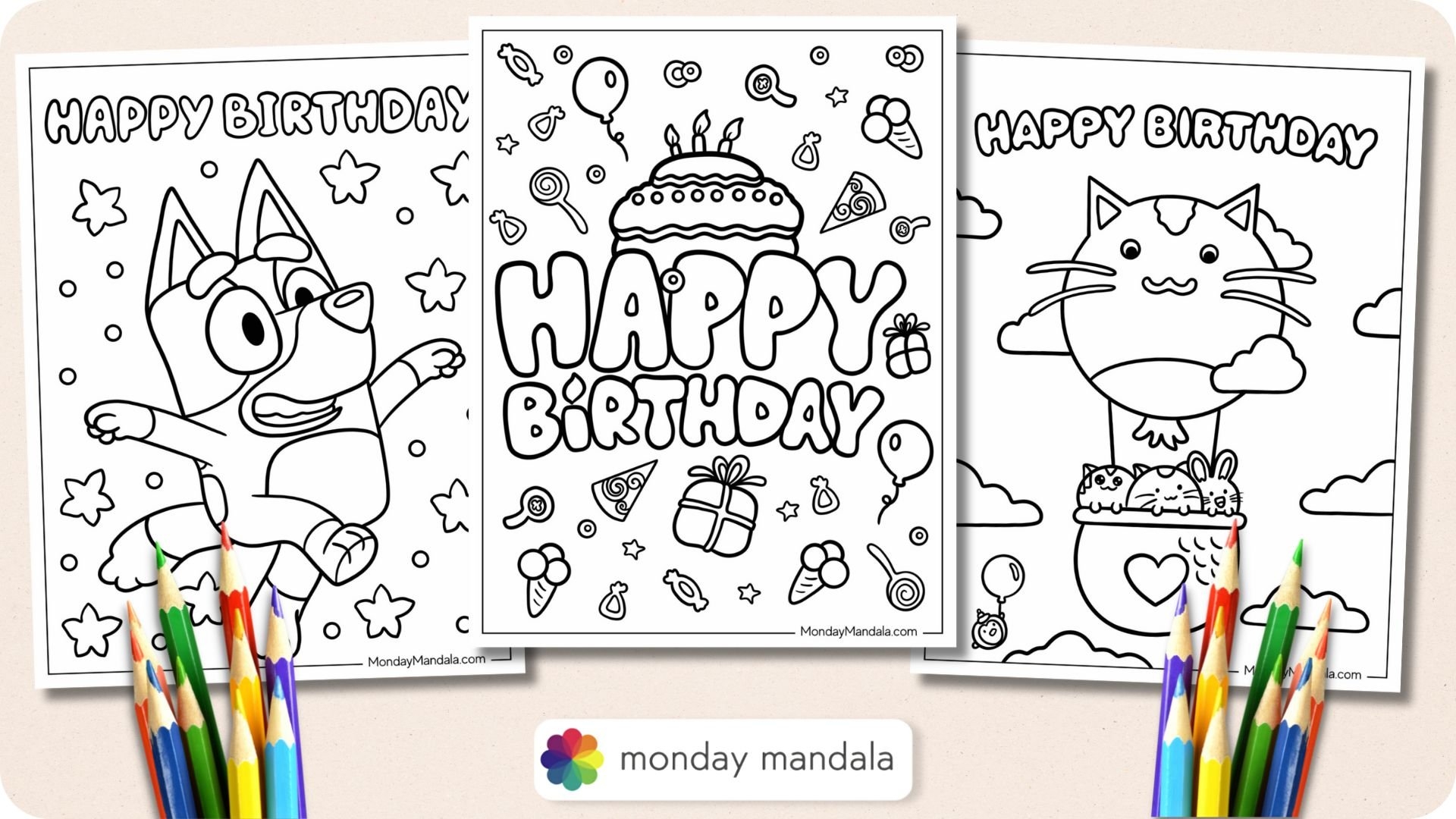 Free Printable Coloring Pages For Birthdays