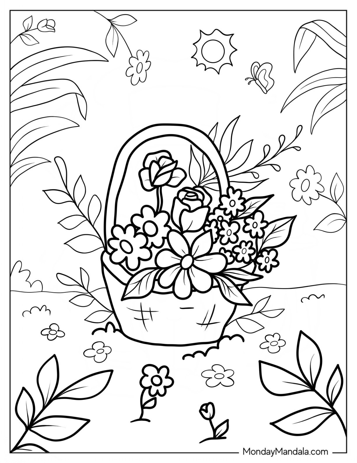 36 Spring Coloring Pages Free PDF Printables 