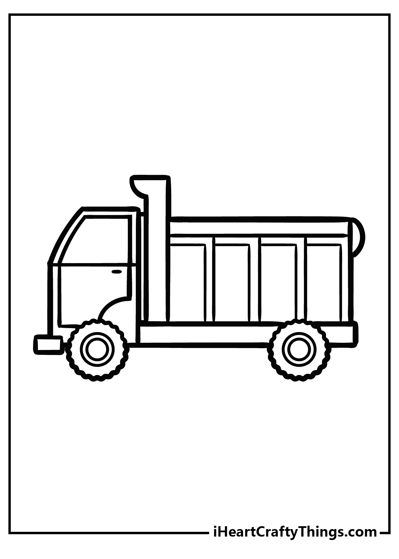Printable Dump Truck Coloring Pages