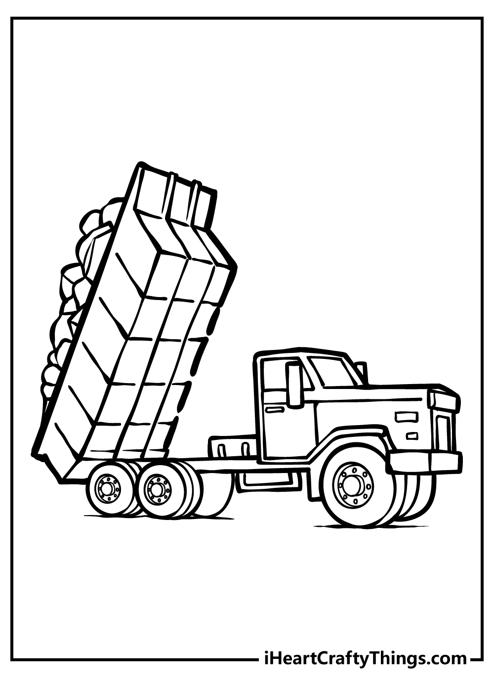 Trucks Printable Coloring Pages
