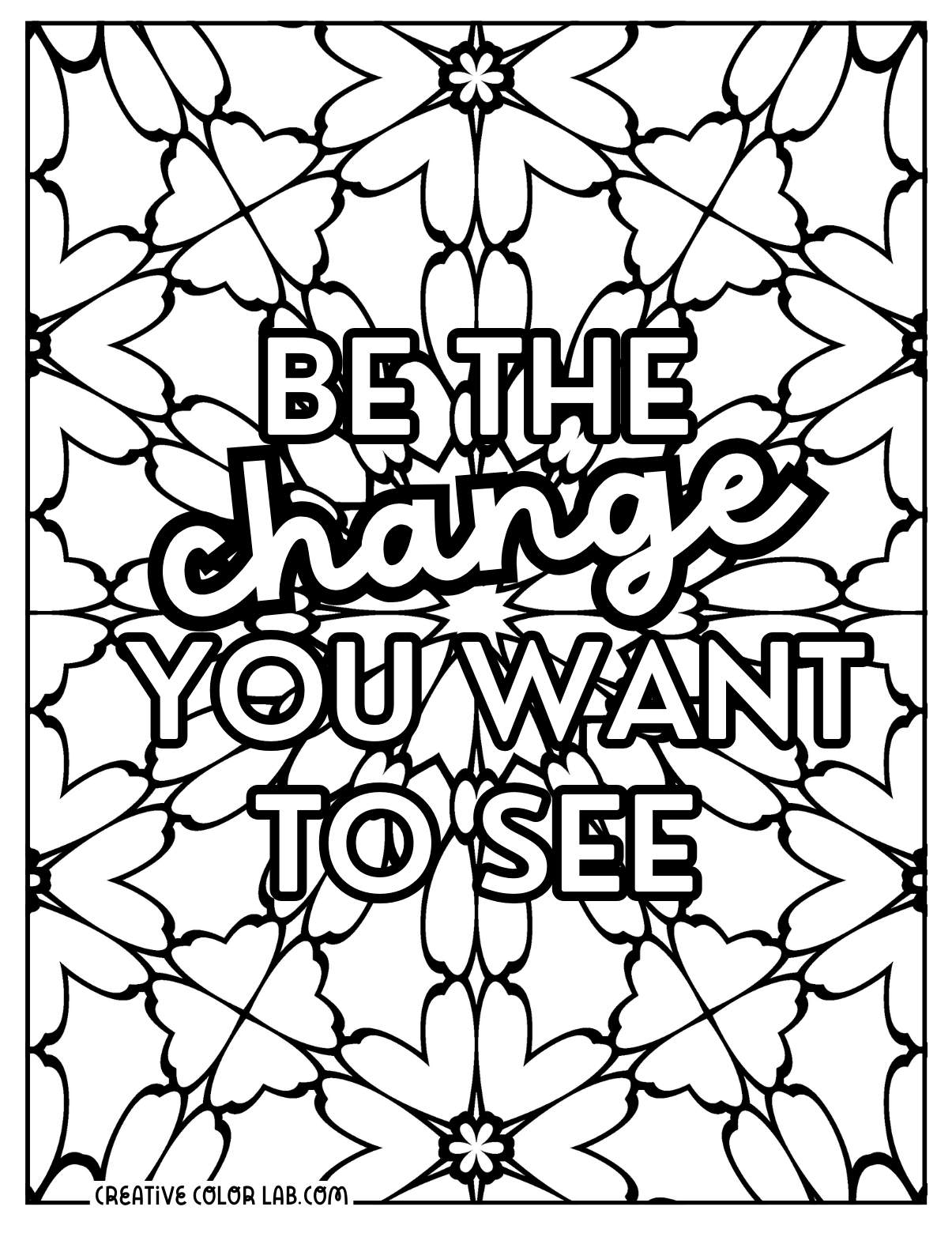 Printable Quote Coloring Pages