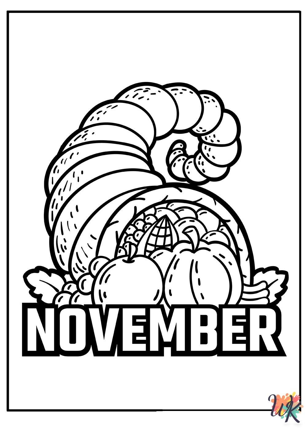37 November Coloring Pages Get Creative Educational Fun
