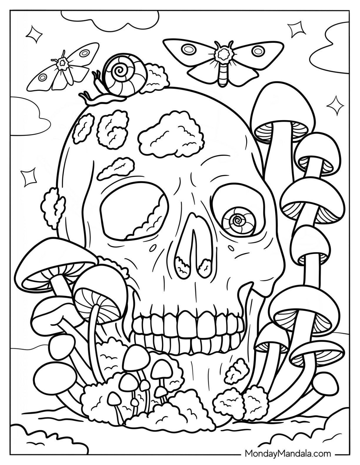 38 Mushroom Coloring Pages Free PDF Printables 