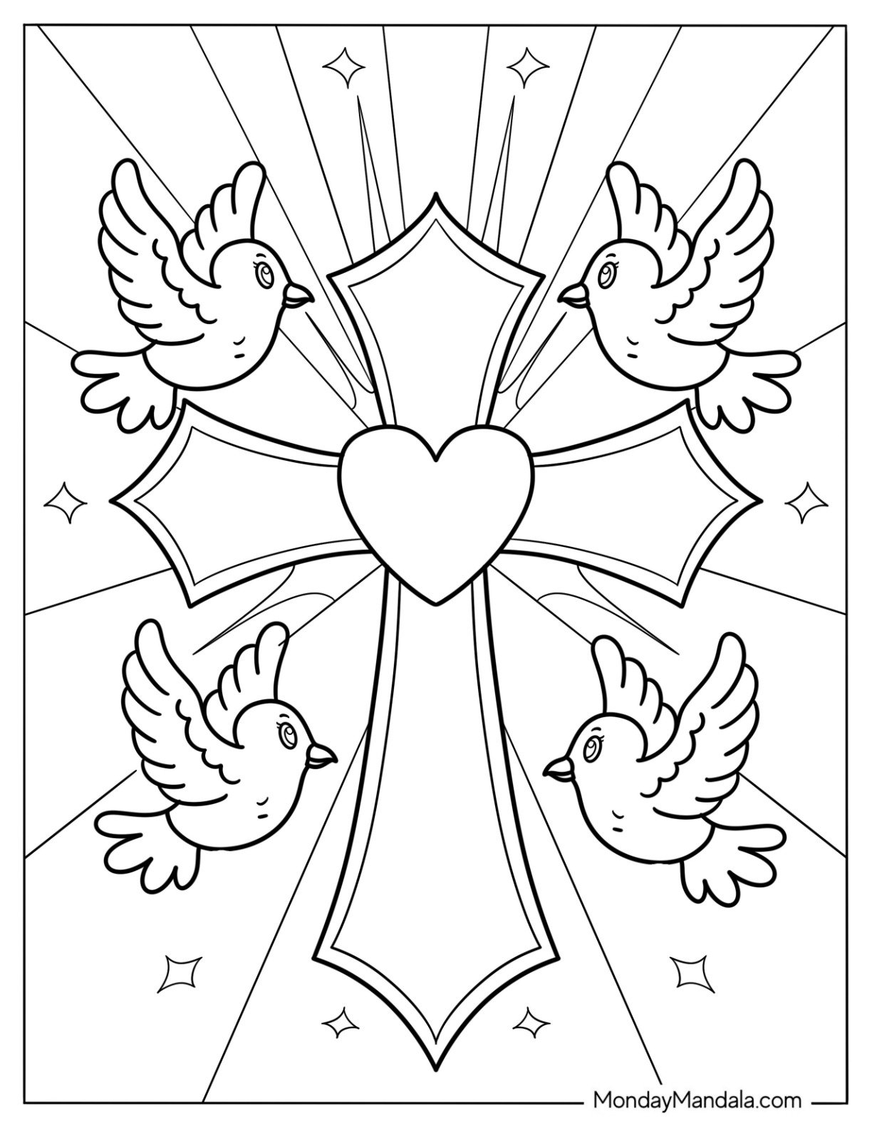 Free Cross Coloring Pages