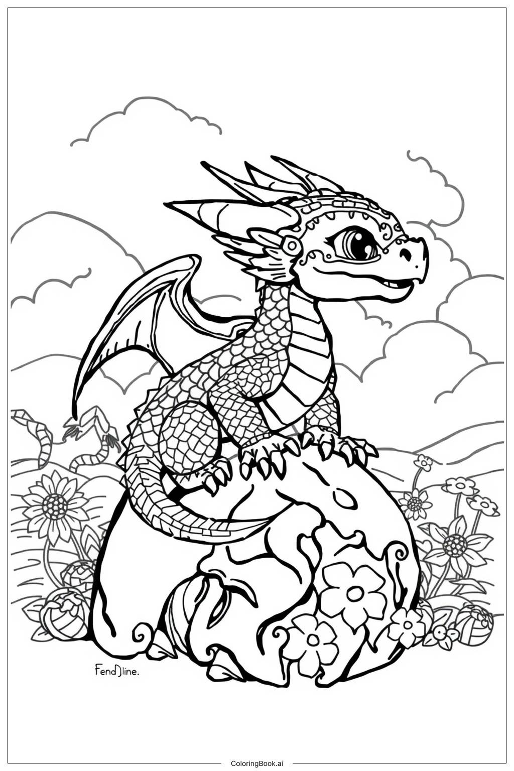 Dragon Coloring Pages Printable Free