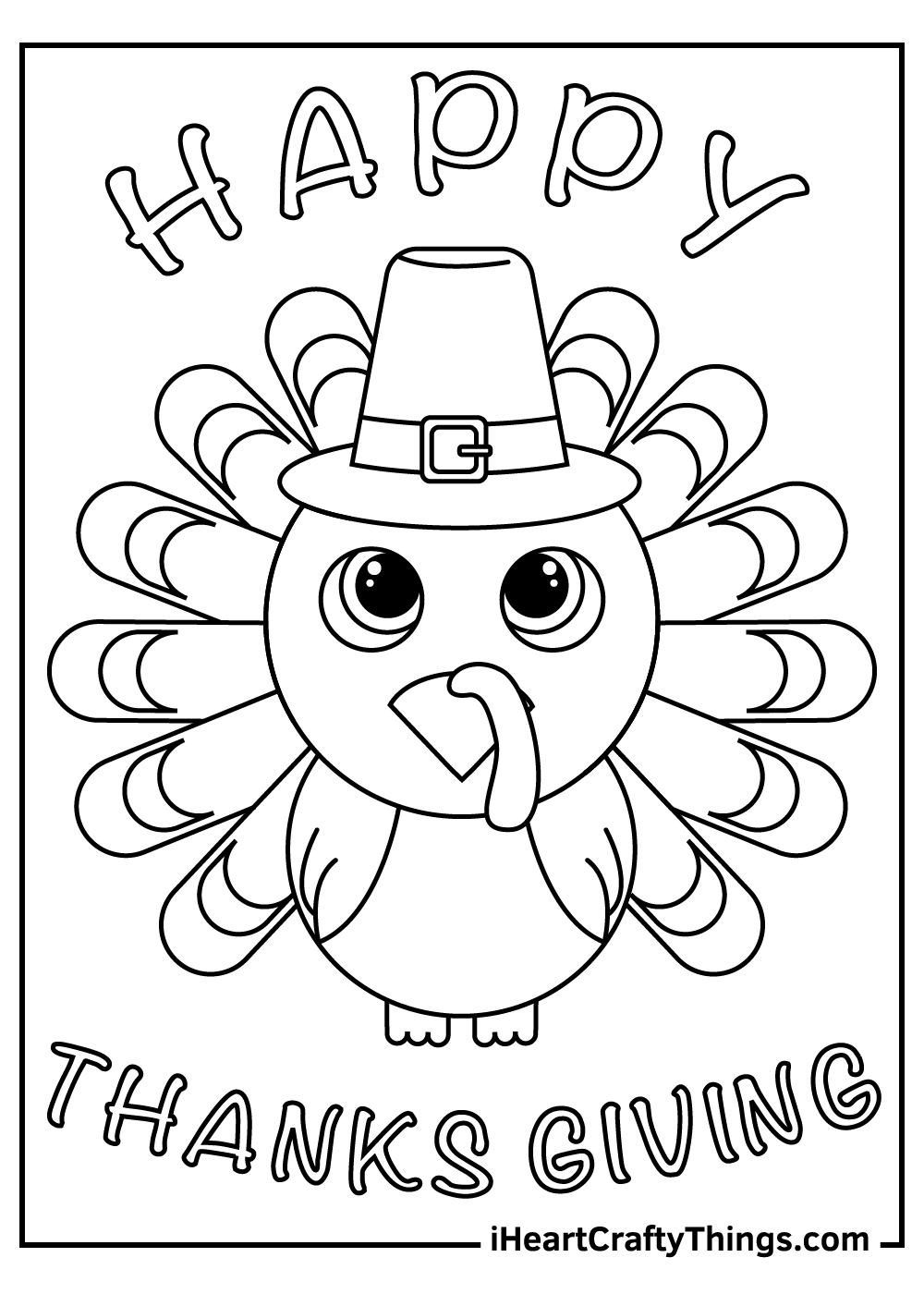 Free Printable Turkey Coloring Page